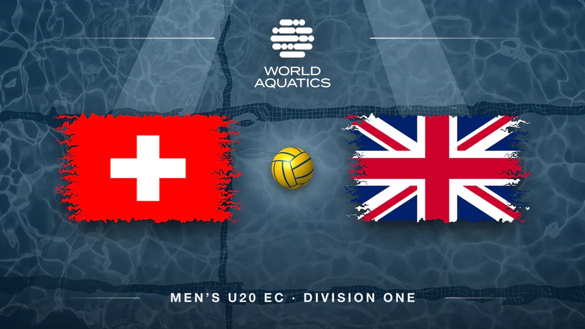 U20 Water Polo Division 1 2026 · Switzerland vs. Great Britain · Classification 9th-10th Match 38